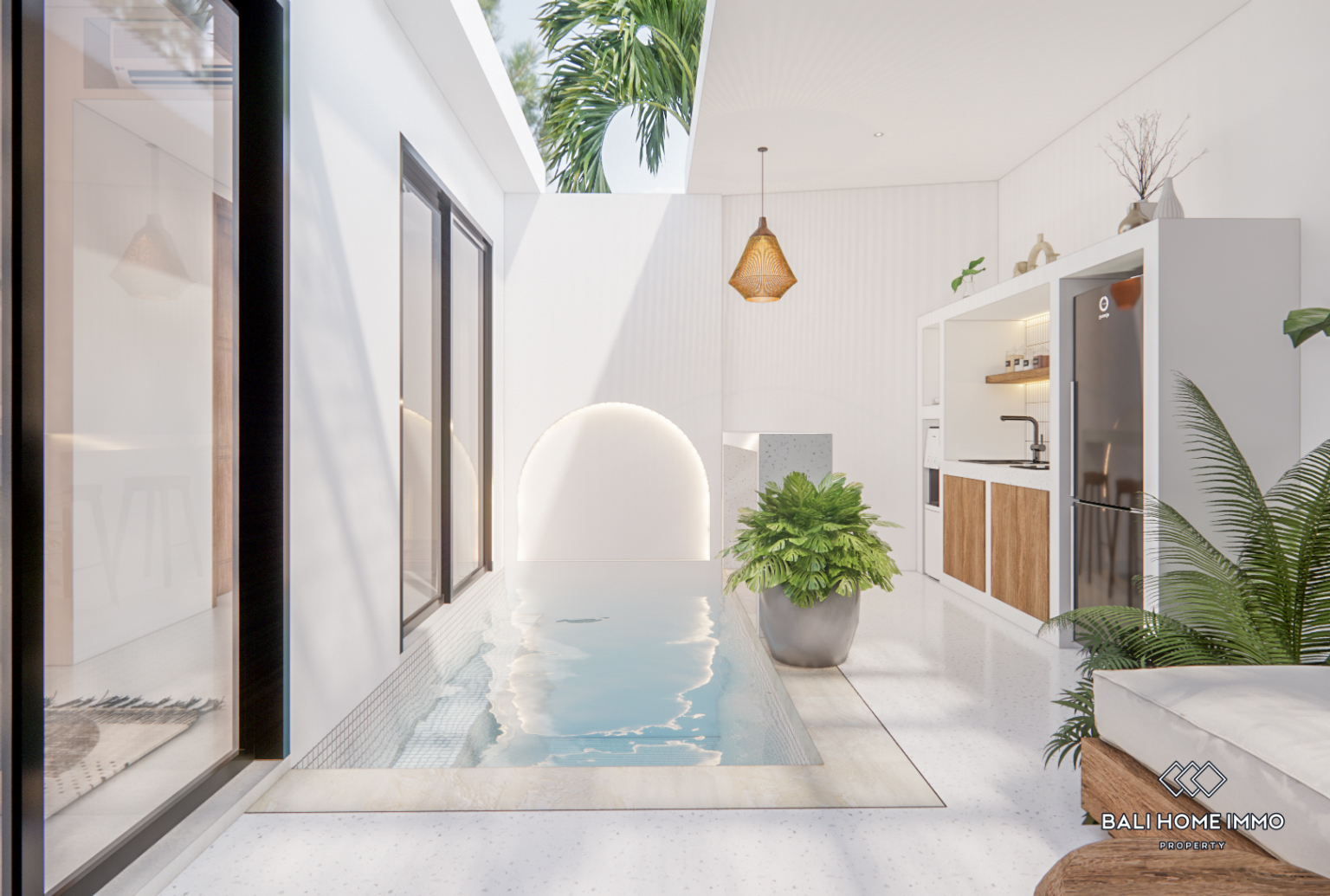 Four units of 1 Bedrooms off-plan villa for sale leasehold in Bali Canggu Residential side - RF8526B