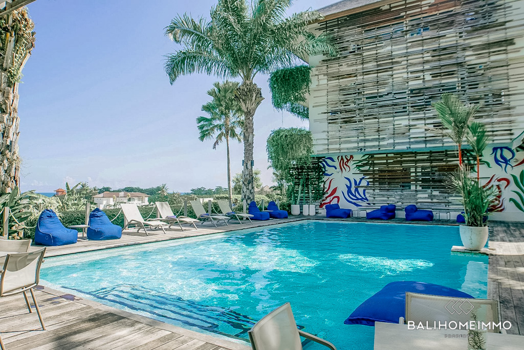 Ricefield View 1 Bedroom Apartment for Sale Leasehold in Bali Pererenan - RF741B