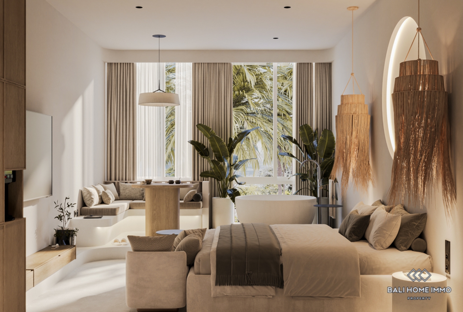 Off-plan 1 Bedroom Apartment for Sale Leasehold in Bali Canggu Berawa - RF9251