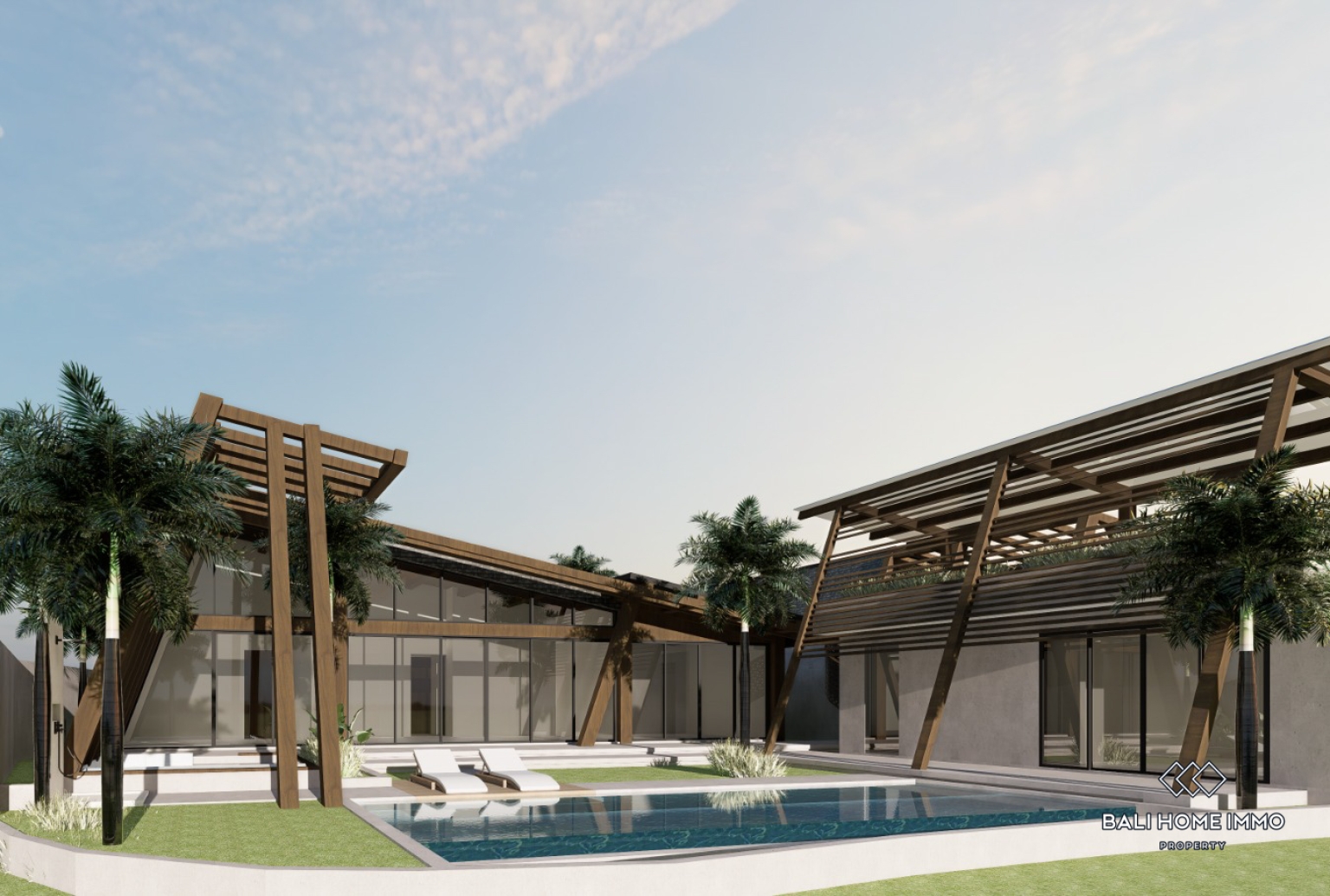 Nearly finished 3 Bedrooms villa with ricefield view in Bali Ubud - RF9022