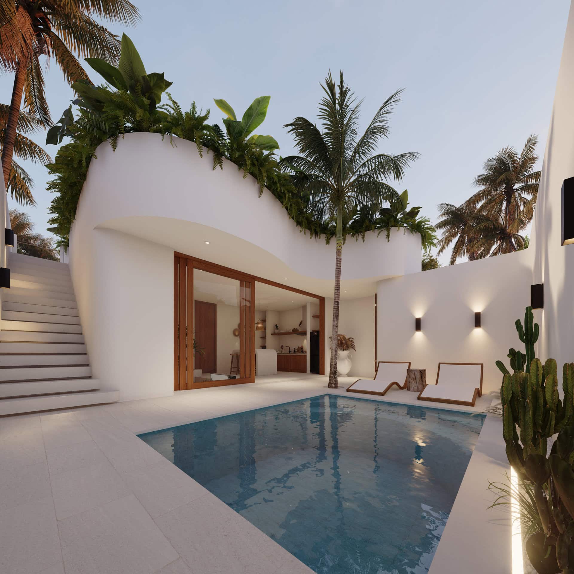 STUNNING 1 BEDROOM VILLA WITH ROOFTOP FOR SALE LEASEHOLD IN ULUWATU BALI BE-1051