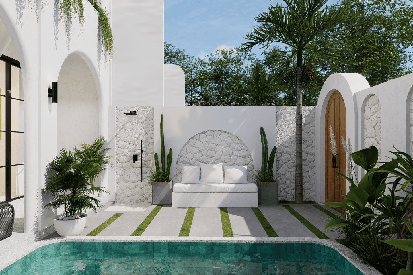 TROPICAL 1 BEDROOM VILLA FOR SALE LEASEHOLD IN PERERENAN BALI BE-996