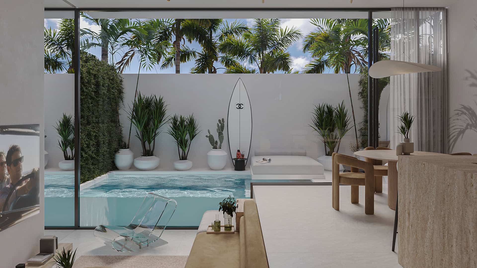 Modern 2 Bedroom Villa Near Batu Bolong Beach for Sale Leasehold in Canggu Be-1110