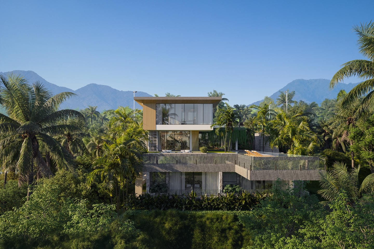 TROPICAL JUNGLE 6 BEDROOM VILLA FOR SALE LEASEHOLD IN CEPAKA BE-1389