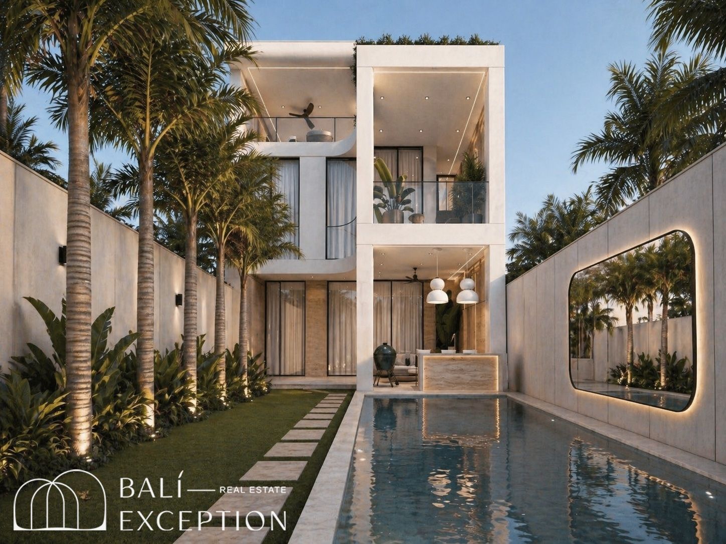 OFFPLAN OCEAN AND RICEFIELD VIEW 3 BEDROOM VILLA FOR SALE LEASEHOLD IN SESEH BE-1899
