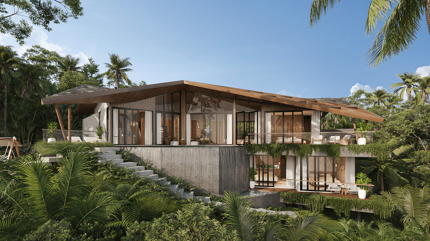 Offplan Ocean and Valley View 3 Bedroom Villa for Sale Freehold in Lombok Be-2331