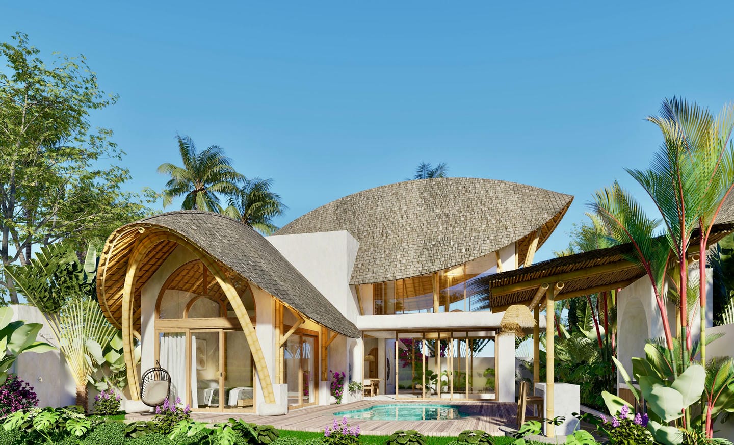 OFFPLAN 2 BEDROOM VILLA FOR SALE LEASEHOLD IN UBUD BE-2387