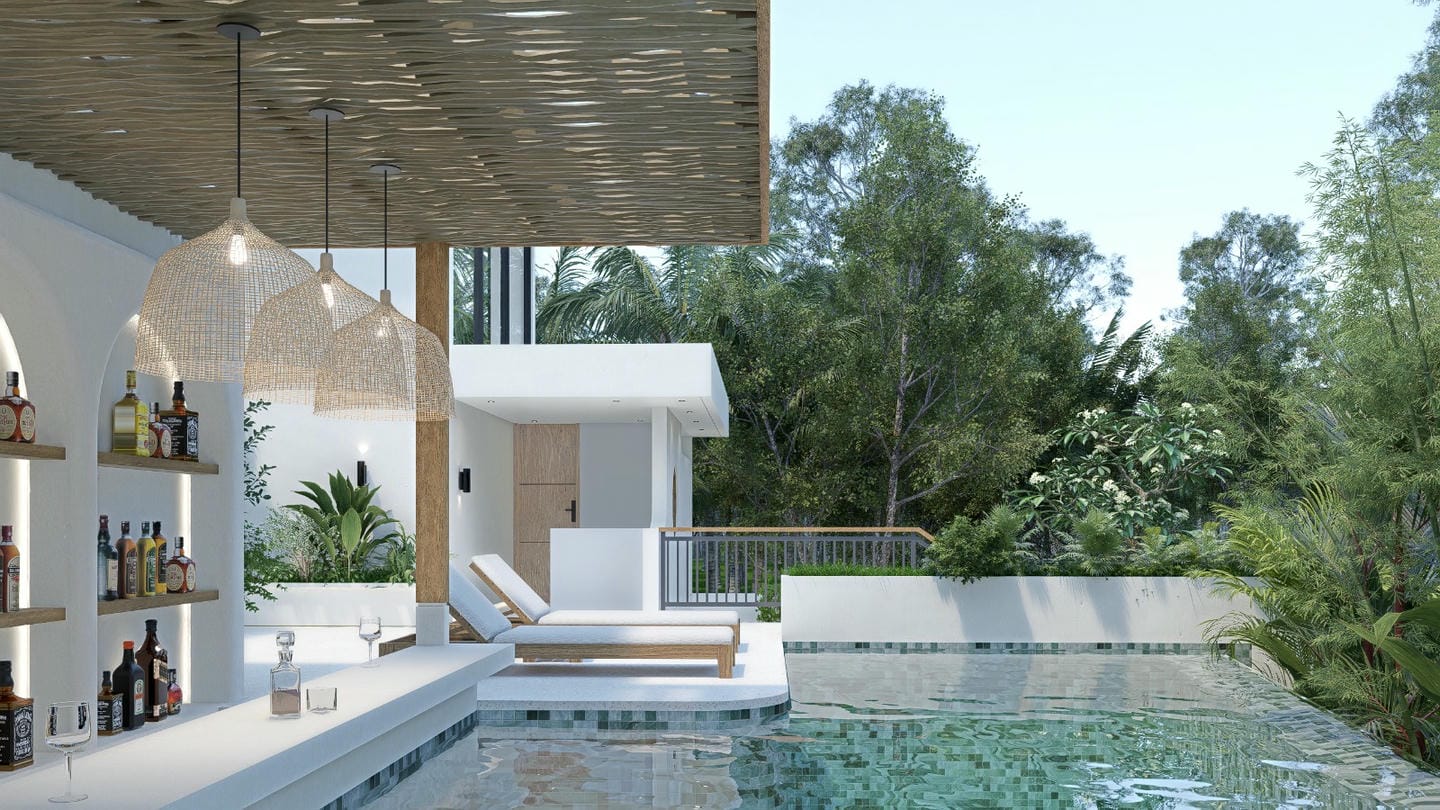 SHORT DISTANCE TO BEACH 1 BEDROOM VILLA FOR SALE LEASEHOLD IN BALANGAN BE-2445