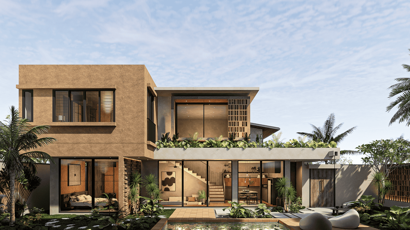 TERRACOTTA STYLE 2-3 BEDROOM VILLA FOR SALE FREEHOLD IN TABANAN BE-2426