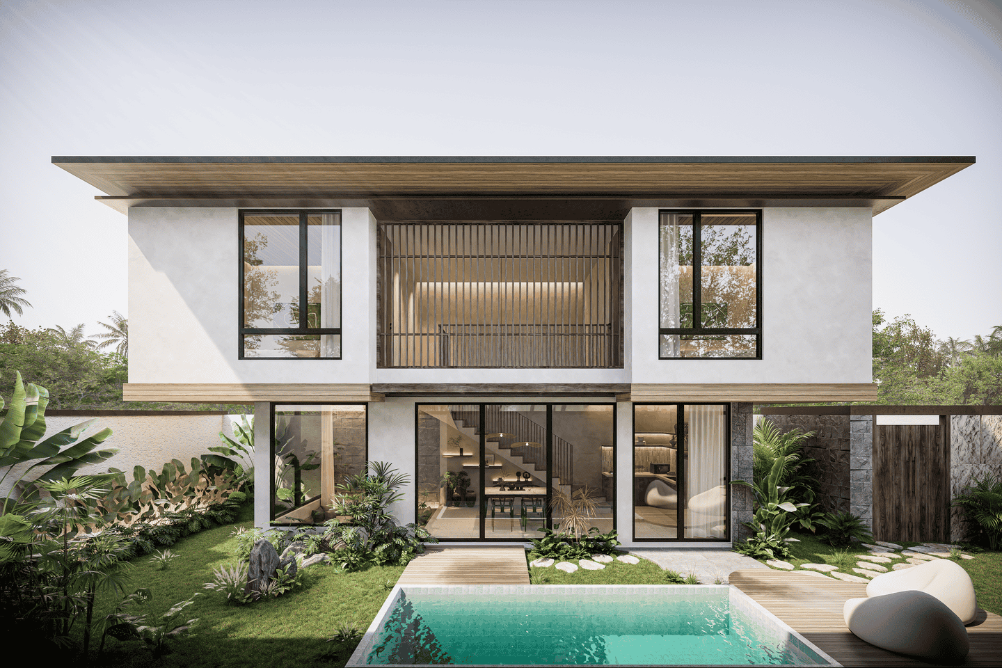 TROPICAL STYLE 2-3 BEDROOM VILLA FOR SALE FREEHOLD IN TABANAN BE-2427