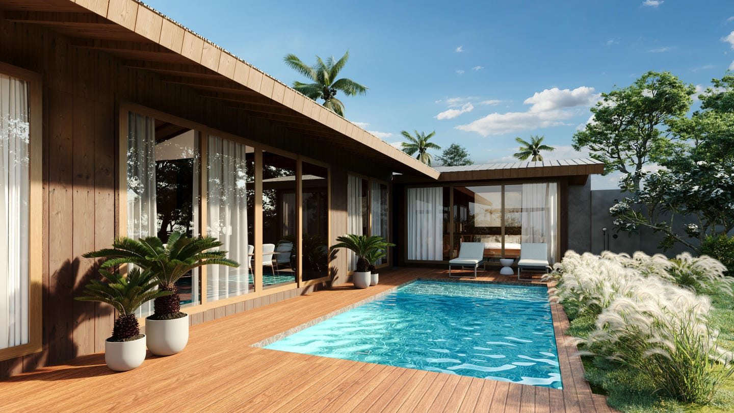 OFFPLAN 3 BEDROOM VILLA FOR SALE LEASEHOLD IN MENGWI BE-2477