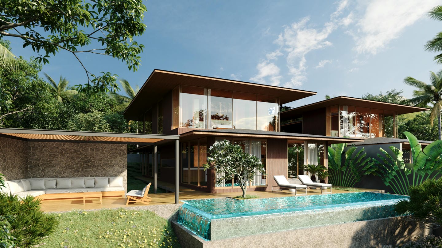 OFFPLAN 5 BEDROOM VILLA FOR SALE LEASEHOLD IN MENGWI BE-2478