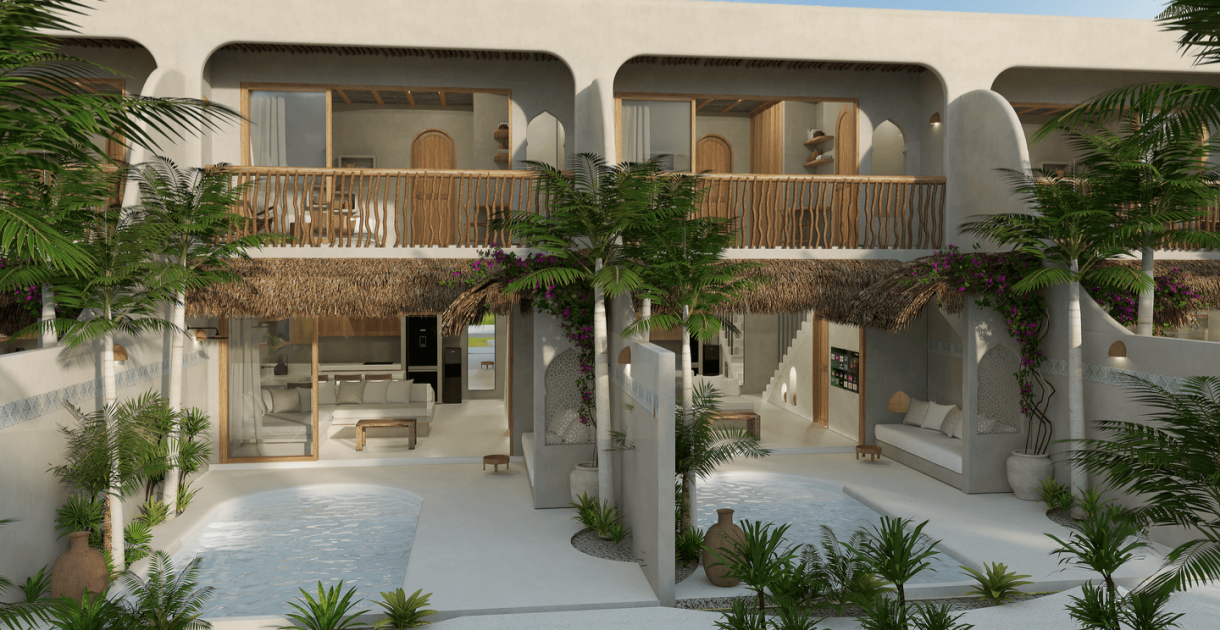 Offplan Mediterranean 1 Bedroom Villas for Sale Leasehold in Kuta Lombok Be-3056