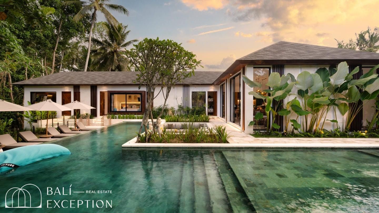 READY NOW JUNGLE VIEW 5 BEDROOM VILLA FOR SALE LEASEHOLD IN UBUD BE-3030