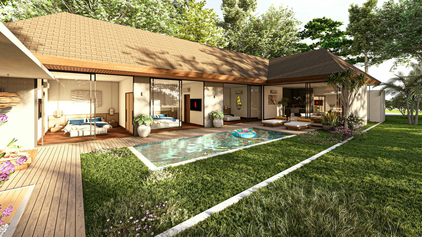 OFFPLAN 3 BEDROOM VILLA FOR SALE LEASEHOLD IN PERERENAN BE-2488