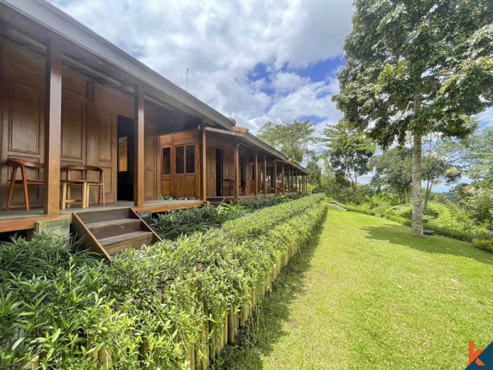 Freehold Cottage Style Wooden Houses with Amazing View in Gianyar