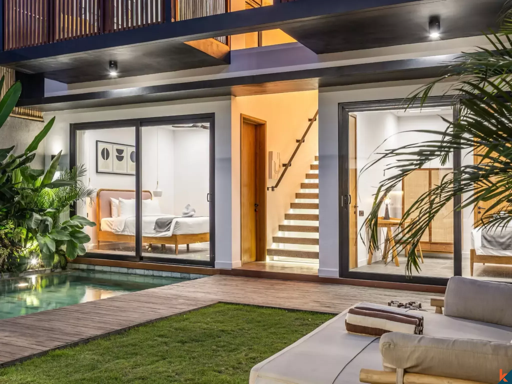 Modern Four Bedroom Leasehold Villa Near the Beach in Canggu
