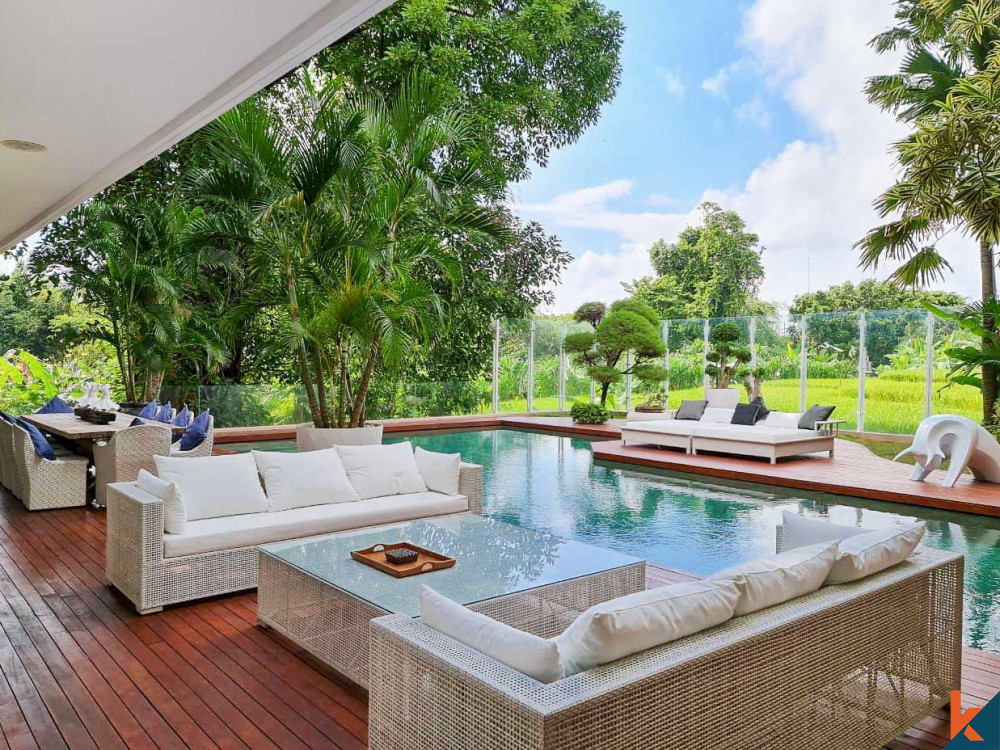 Immediate good return for this beautiful four bedroom leasehold estate in Kerobokan