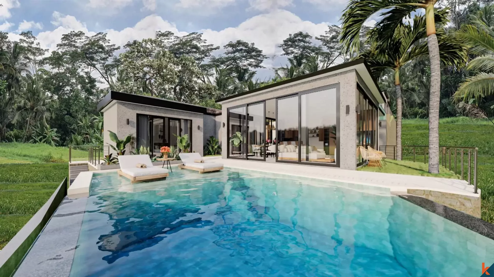 Upcoming Tranquil Three Bedroom Leasehold Villa in Ubud