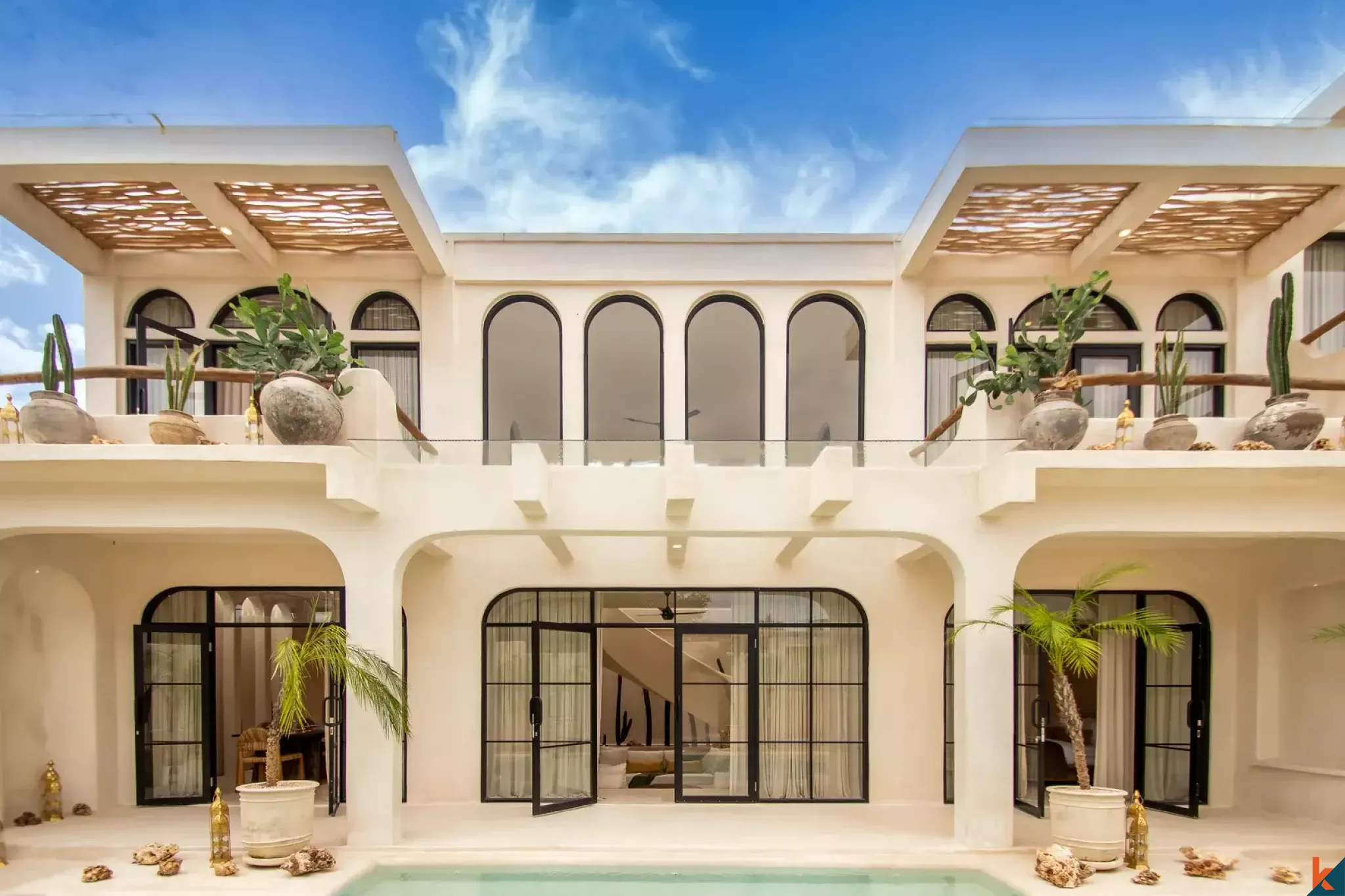 New three bedroom leasehold ocean views villa in Uluwatu