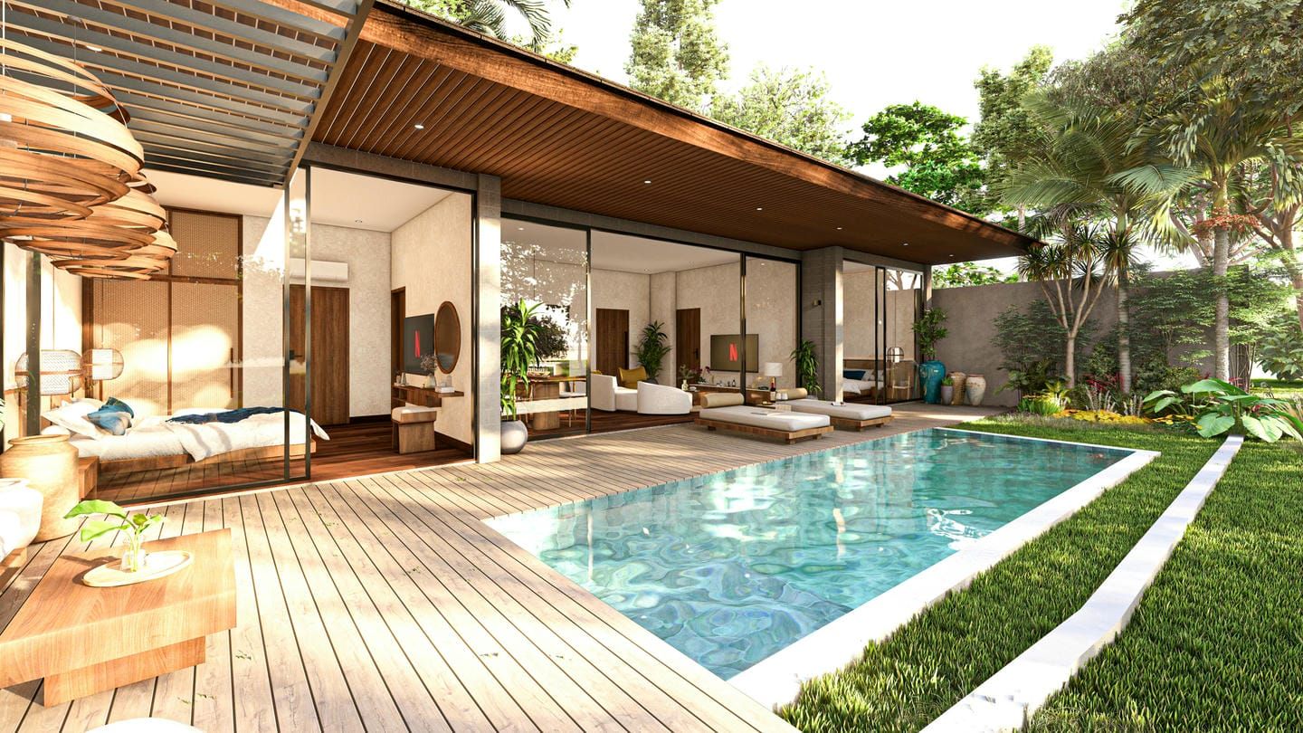 OFFPLAN 2 BEDROOM VILLA FOR SALE LEASEHOLD IN PERERENAN BE-2487