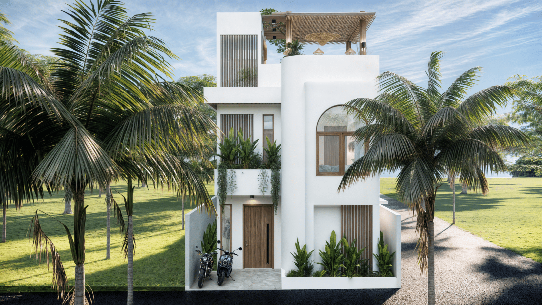 2 Bedroom villa with rooftop in Balangan