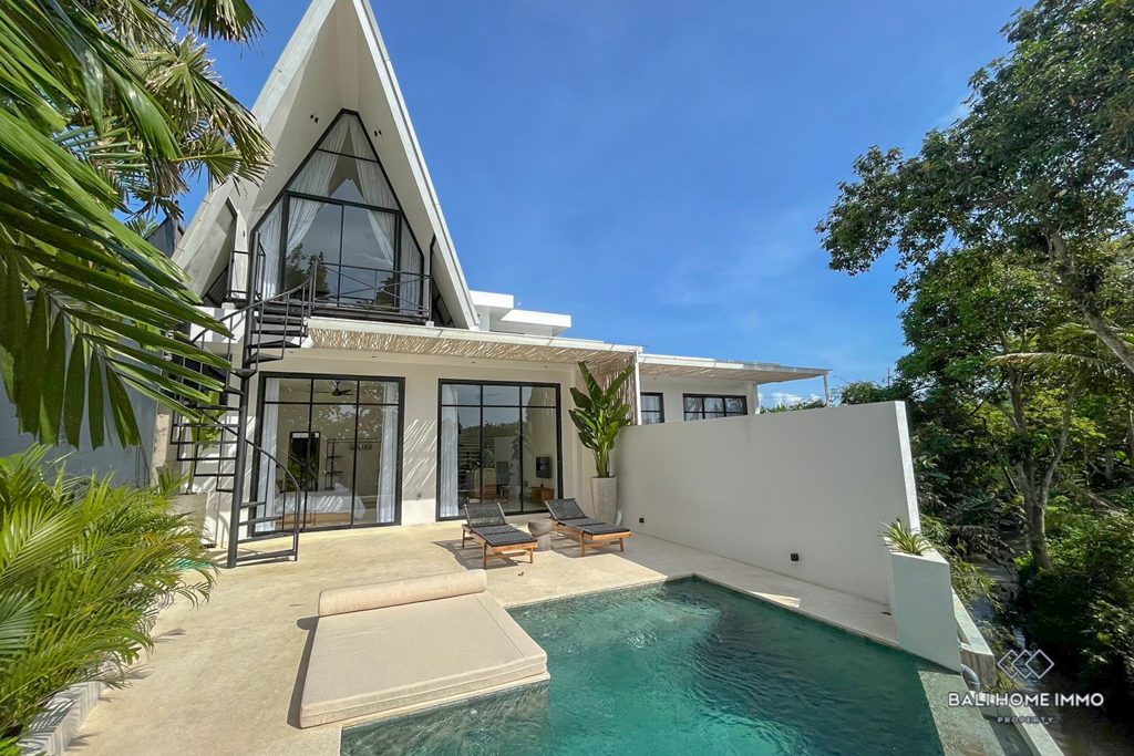 3 Units of Ricefield View Villas for Sale Leasehold in Bali Pererenan - RF821A