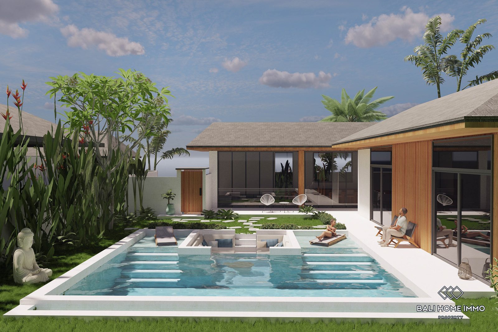Off-Plan 3 Bedroom Villa for sale leasehold in Bali Ubud - RF4122B