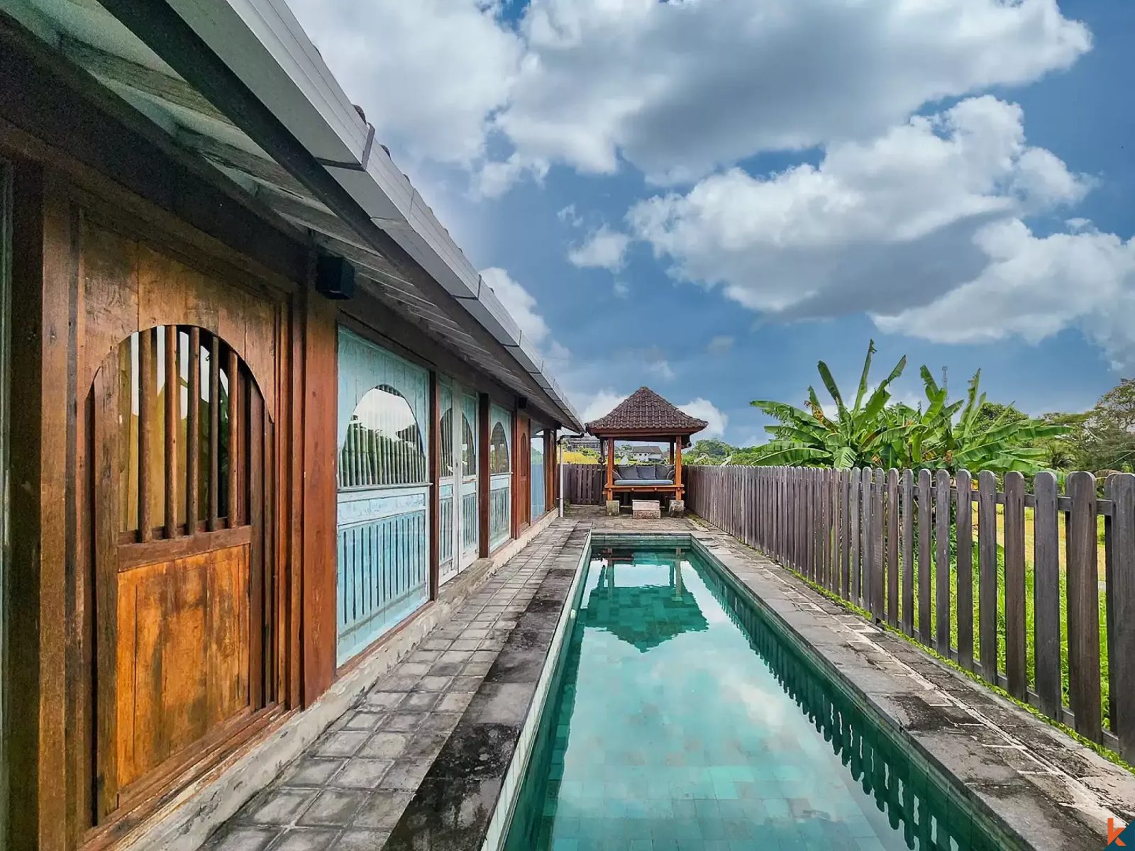 Affordable leasehold river side villa with traditional influences in Nyanyi