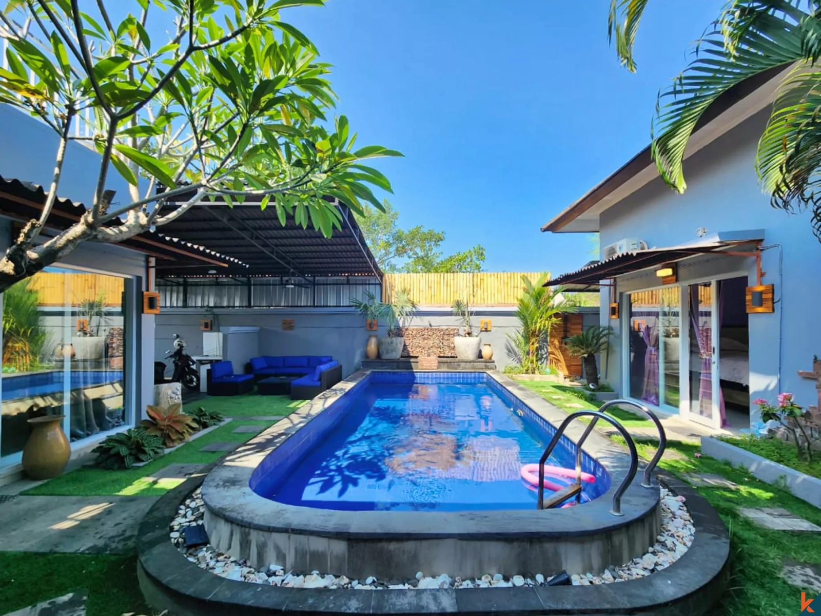 Charming Three Bedroom Family Living Villa for Lease in Sanur
