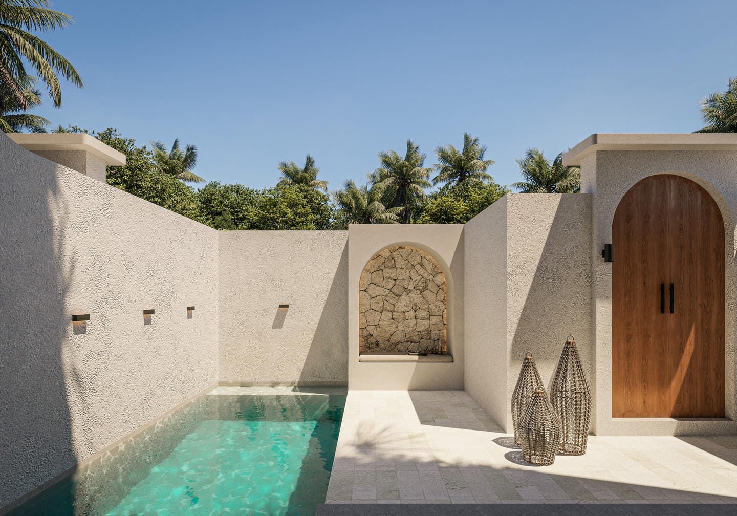 Modern Mediterranean 2 Bedroom Villa for Sale Leasehold in Bingin Be-2308