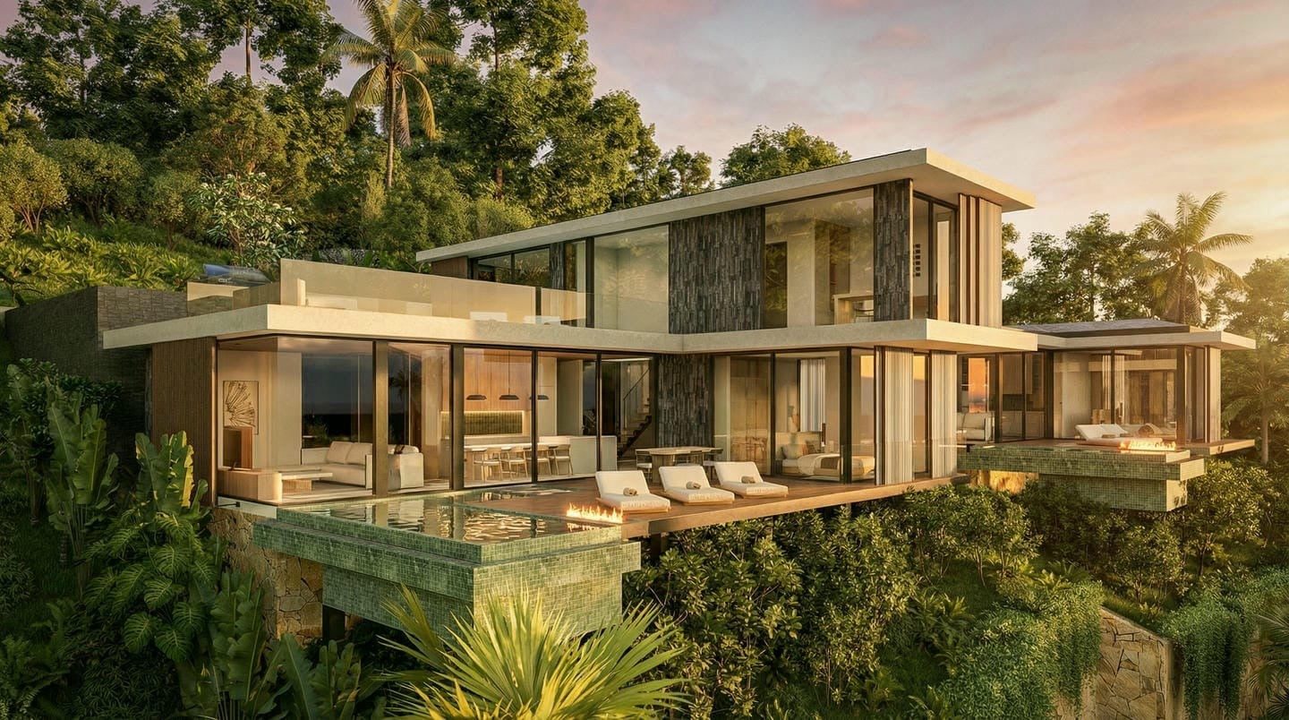 Offplan Ocean View 3 Bedroom Boutique Villa for Sale Freehold in Lombok Be-2949