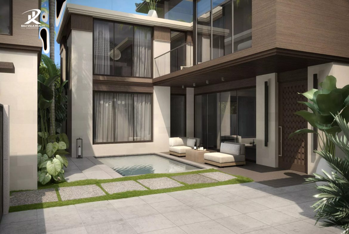 Peaceful 3-Bedroom Duplex Villa For Sale in Sanur with Natural Wood Elements (Under Construction)