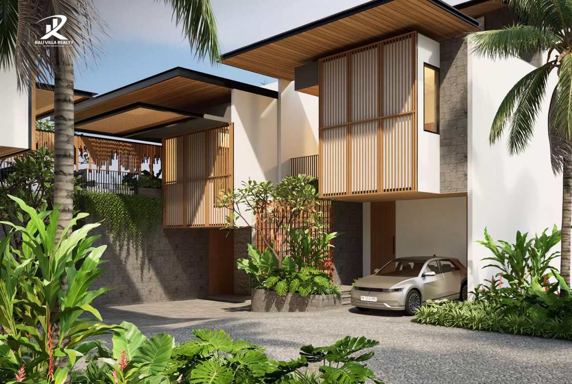 Under Construction 2-BR Sleek Natural Aesthetics Villa For Sale Freehold in Canggu, Bali