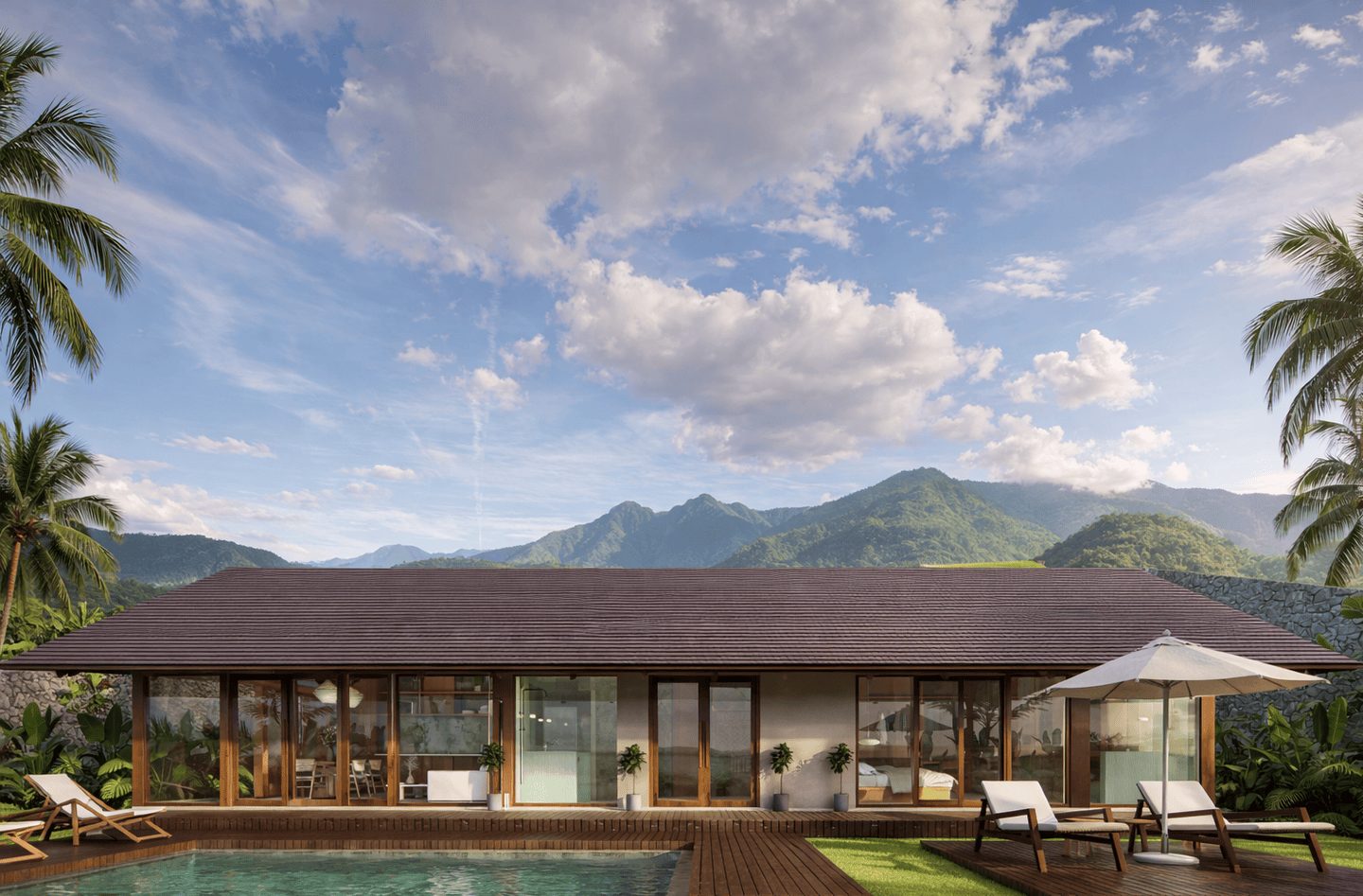 Offplan Ocean View 2 Bedroom Villa for Sale Leasehold/freehold in Lombok Be-2515