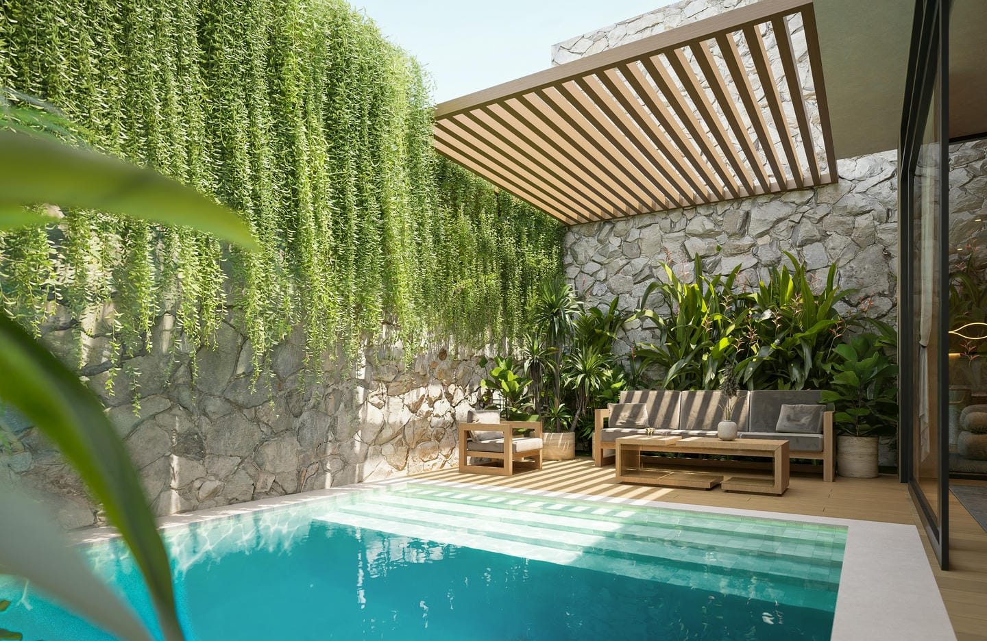 Modern Tropical 4 Bedroom Villa for Sale Freehold in Uluwatu Be-1466