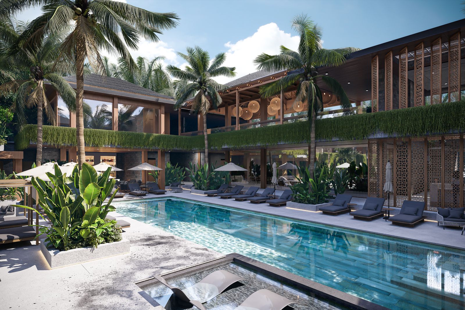 Modern Club-Style Apartments for Sale in Central Ubud