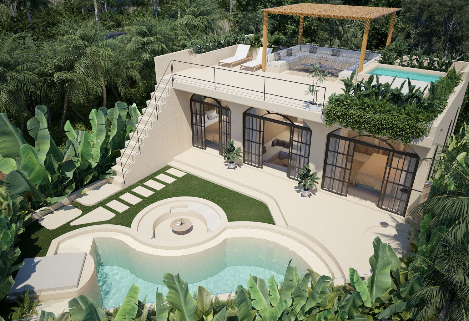2 bedroom Villa close to Balangan Beach