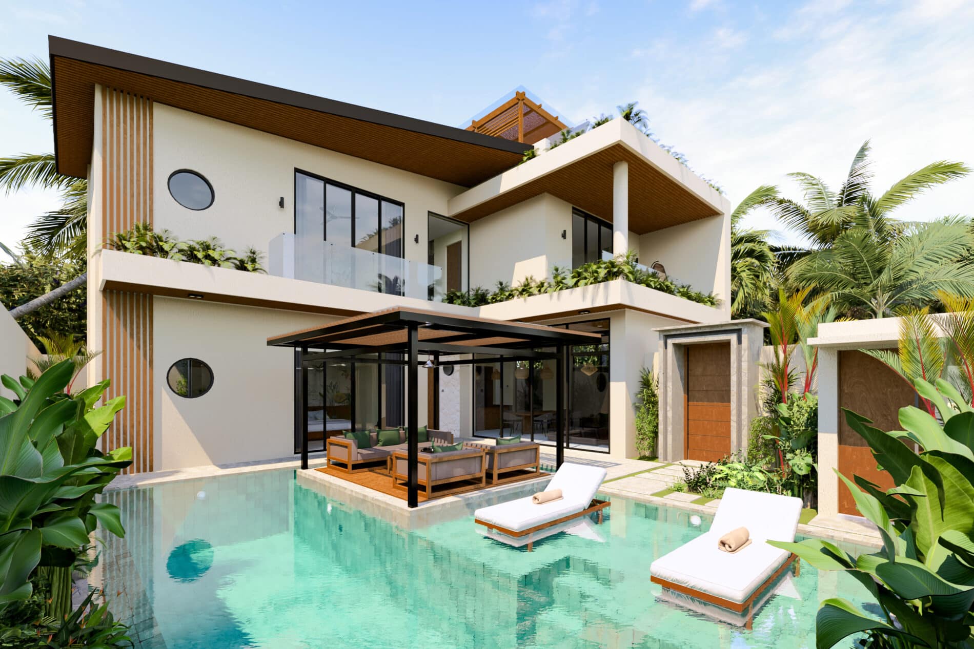 Modern 3-Bedroom Sea View Villa in Ungasan