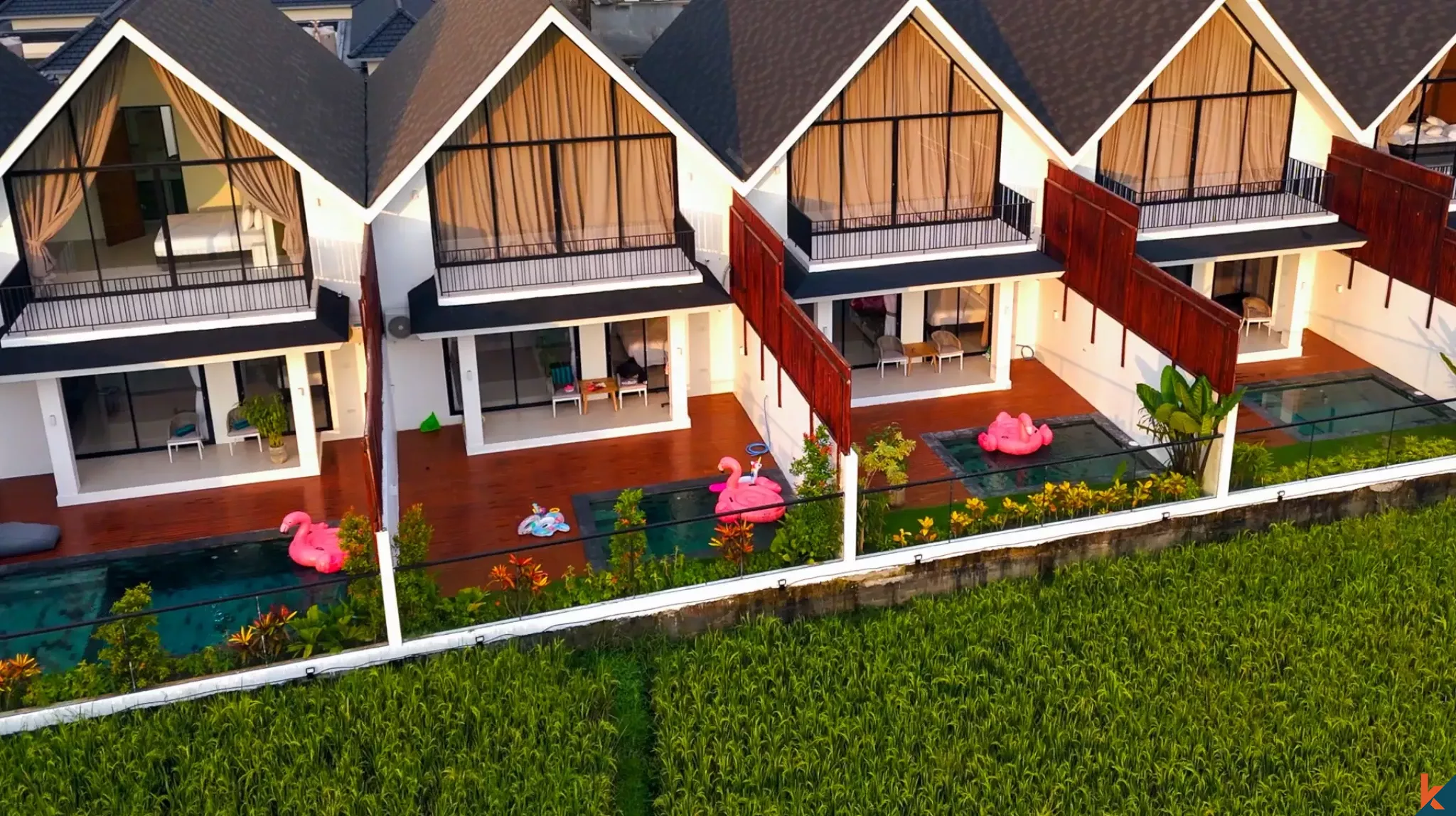 Modern two bedroom leasehold townhouse in Canggu