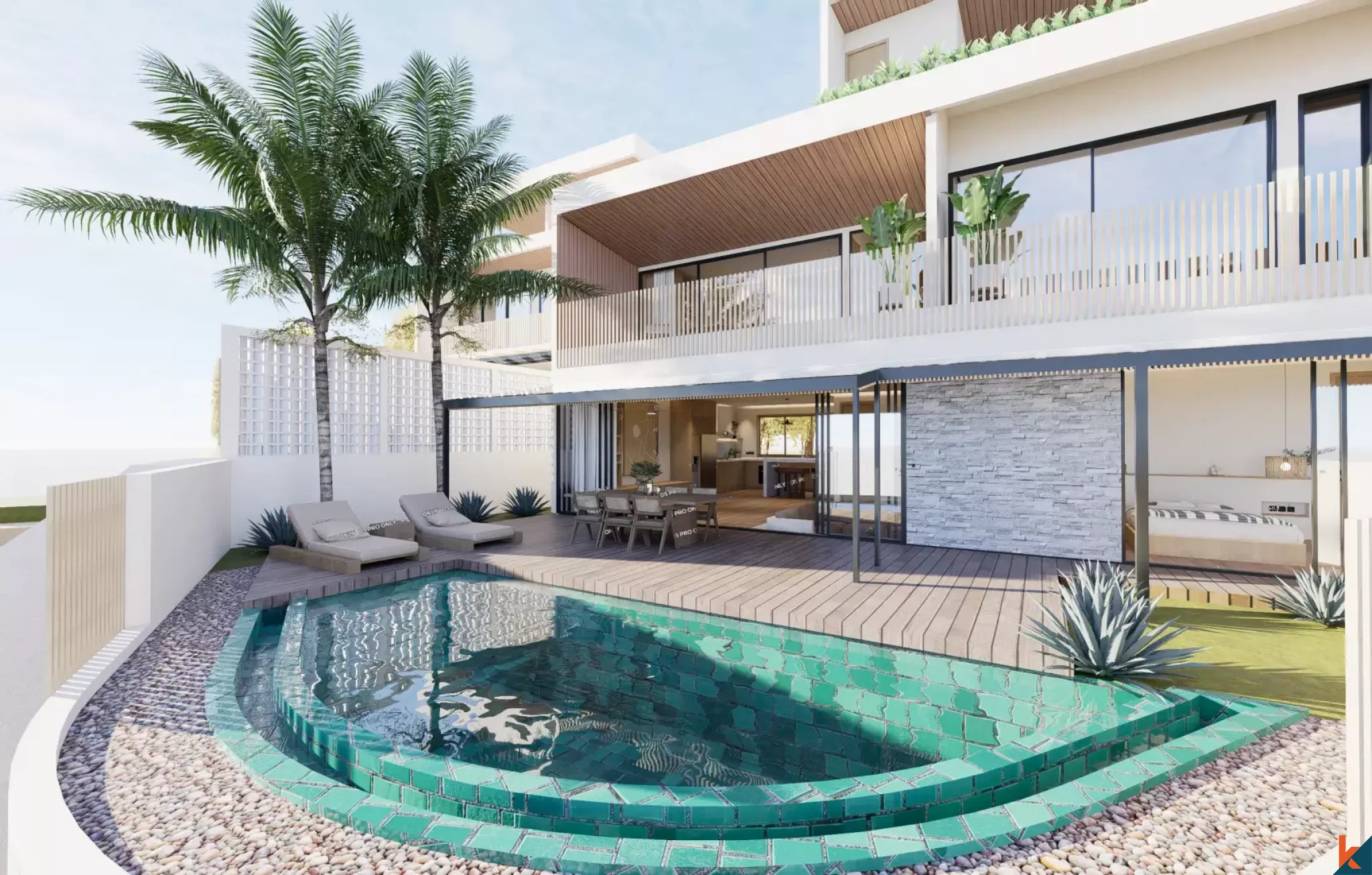Upcoming Ocean View Three Bedroom Villa for Lease in Uluwatu (delivered in May 2026)