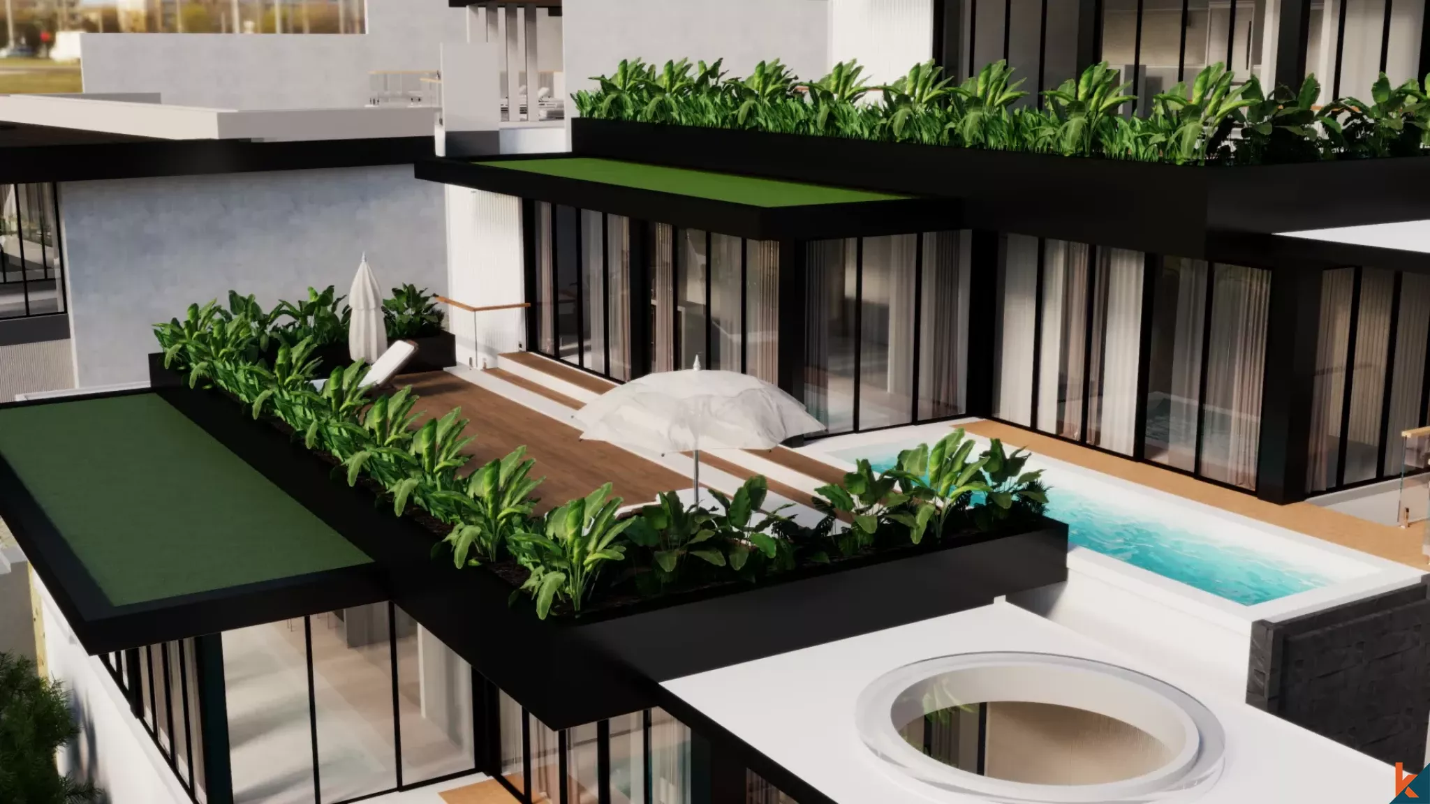 Two Bedroom Nature-Front Investment Property for Lease in Ubud (Delivery December 2026)