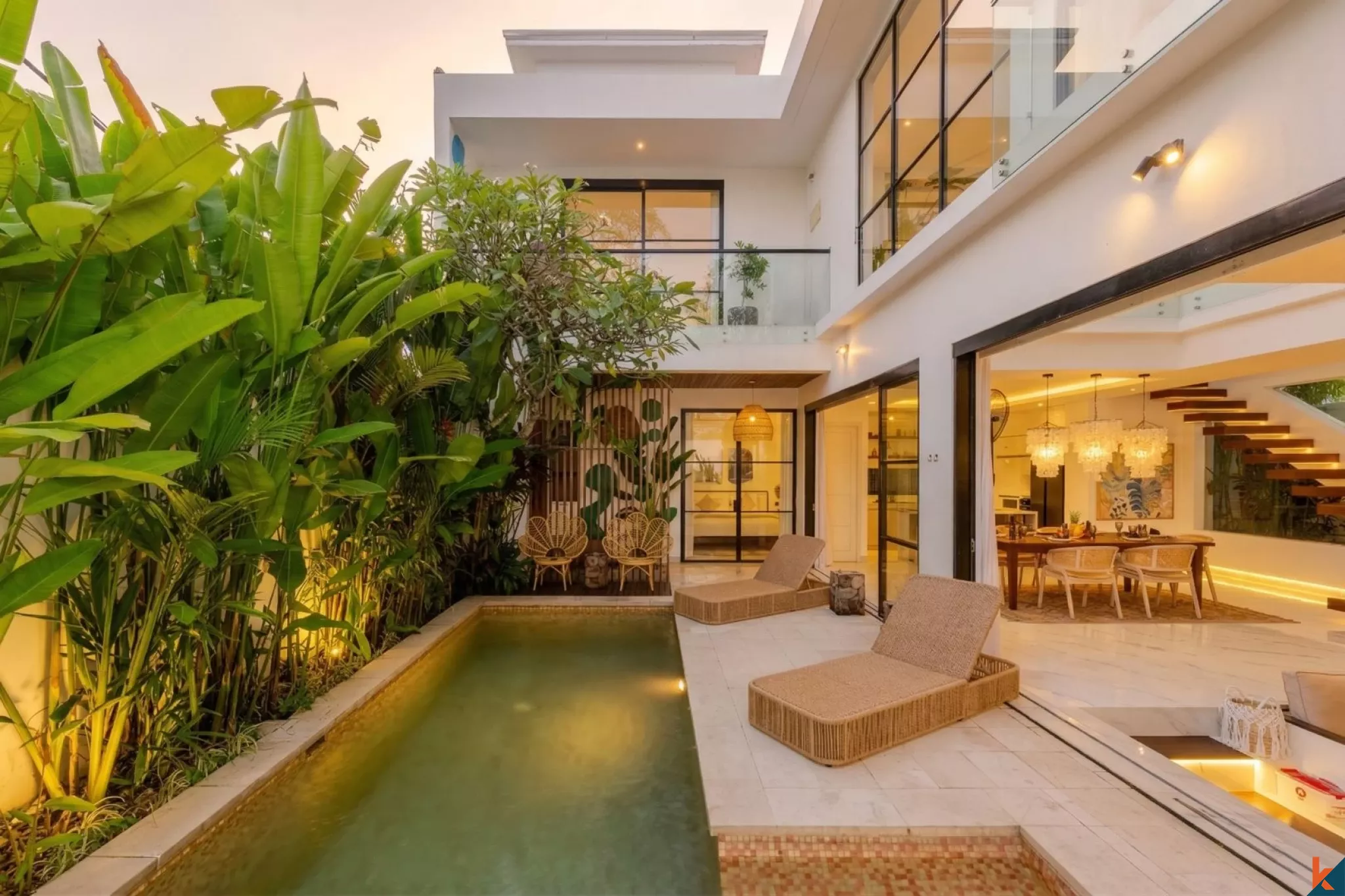 Charming Three Bedroom Modern Villa for Lease in Kerobokan - Seminyak