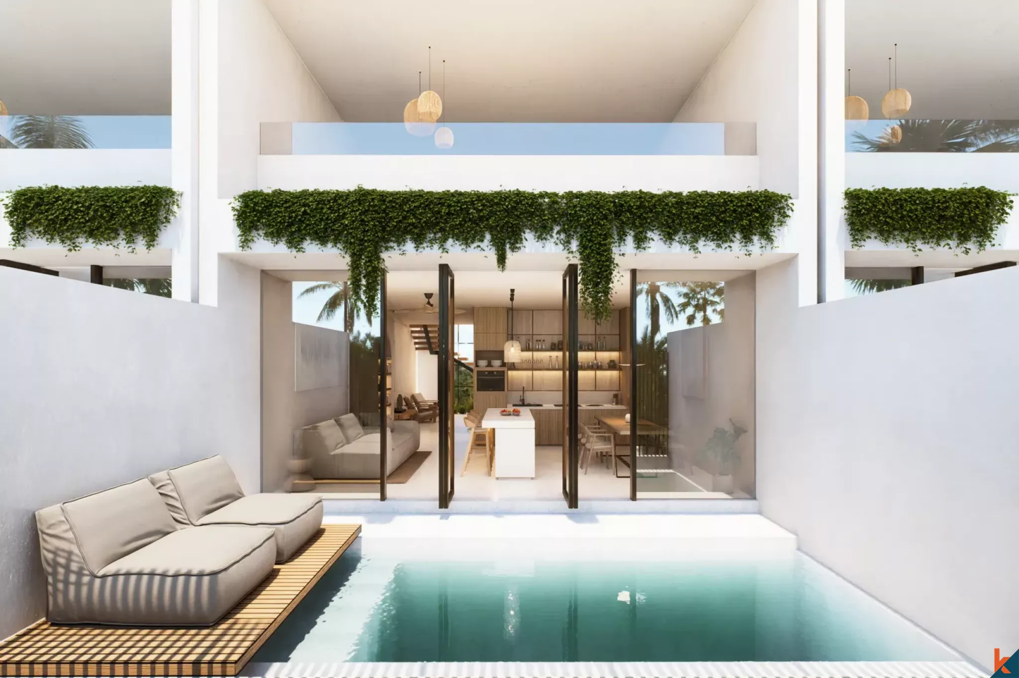 Serene Two Bedroom Leasehold Villa in Berawa with Stunning Rice Field Views (delivery August 2026)