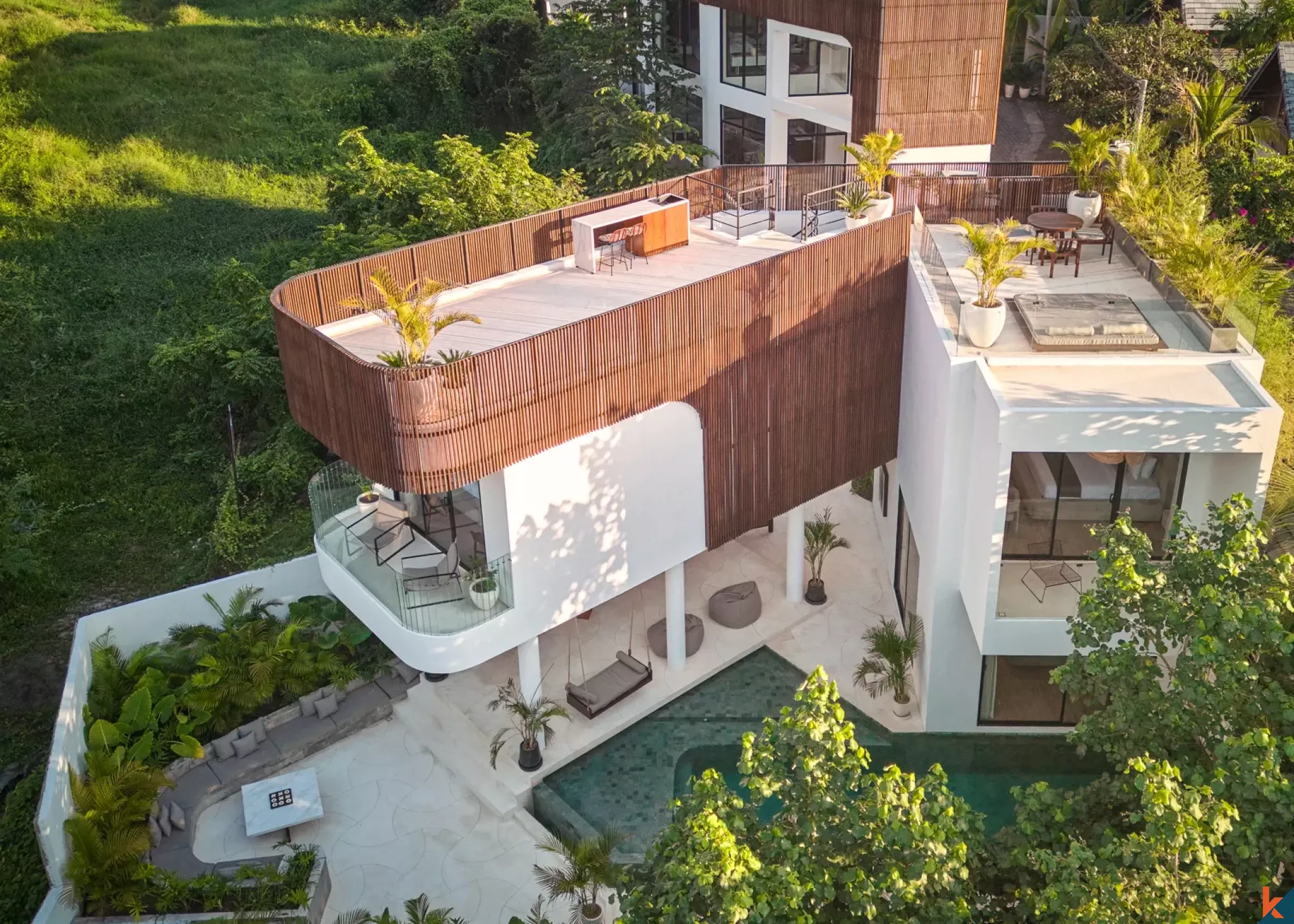 Five Bedrooms Investment Villa for Lease with Amazing Riverview in Pererenan