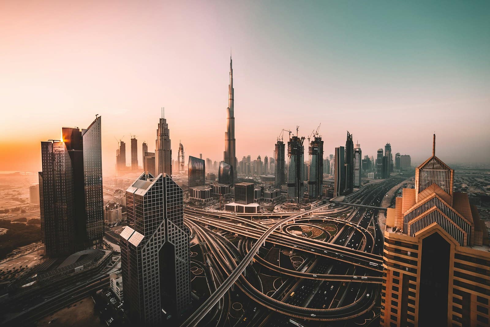 Dubai skyline with the Burj Khalifa — Brixfox short-term-rental investment data, 2026